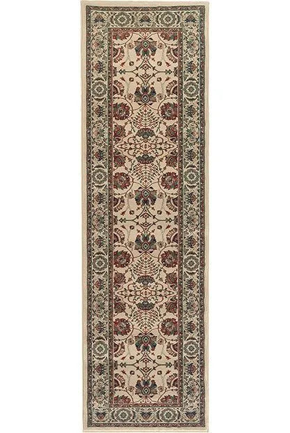 Ariana 431O Ivory/ Red Rug - Rug & Home