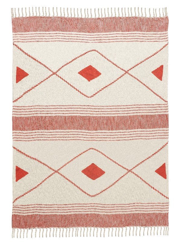 Arizona 80186RED Red Throw Blanket - Rug & Home