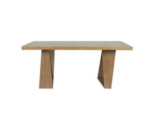 Arleth 82" Gathering Table Natural Oak - Rug & Home