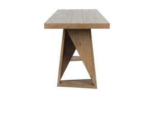 Arleth 82" Gathering Table Natural Oak - Rug & Home