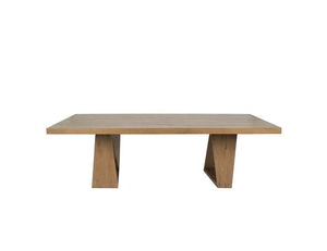 Arleth 94" Dining Table Natural Oak - Rug & Home