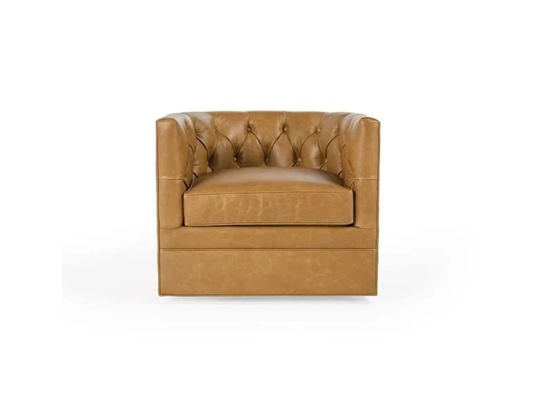 Arlington Swivel Accent Chair Sahara/Cream MX - Rug & Home