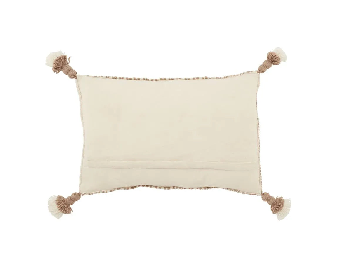 Armour ARM01 Light Taupe/Ivory Pillow - Rug & Home