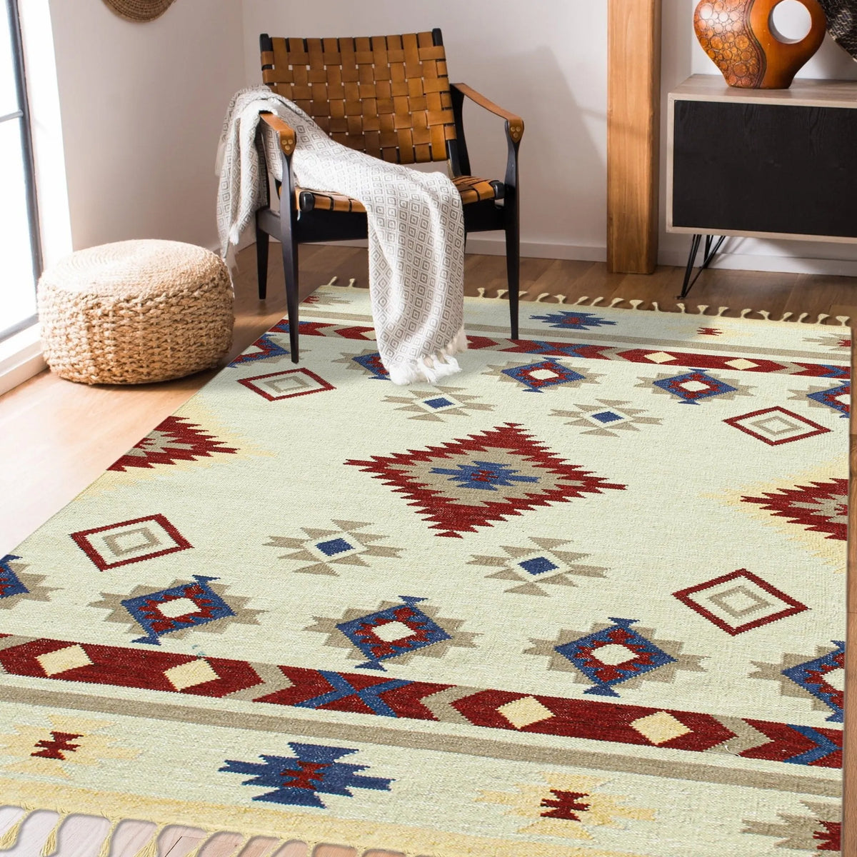 Artifacts ARI-6 Red/Ivory Rug - Rug & Home