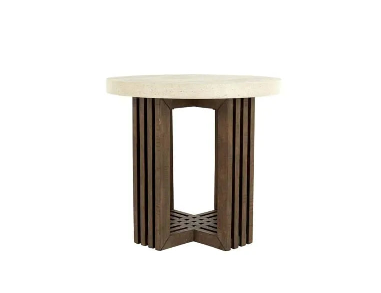 Aspen 26" Round End Table - Rug & Home