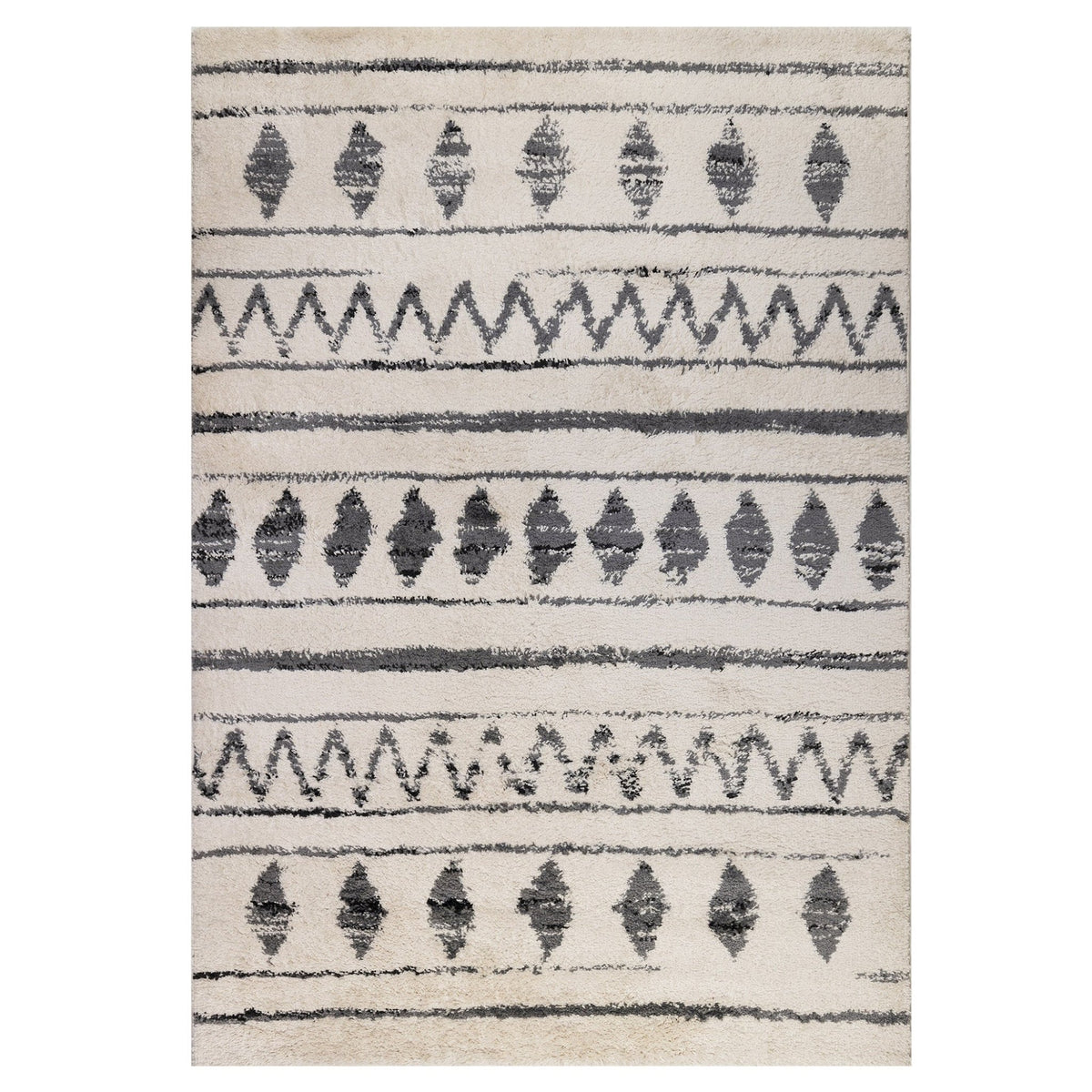 Aspen ASP-3 Cream/Black Rug - Rug & Home