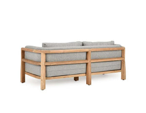 Aston 82" Outdoor Sofa Natural/Gray - Rug & Home