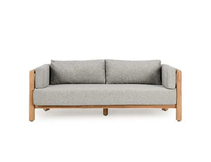 Aston 82" Outdoor Sofa Natural/Gray - Rug & Home