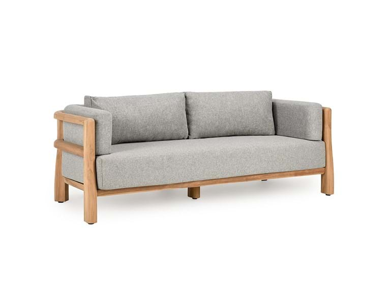 Aston 82" Outdoor Sofa Natural/Gray - Rug & Home