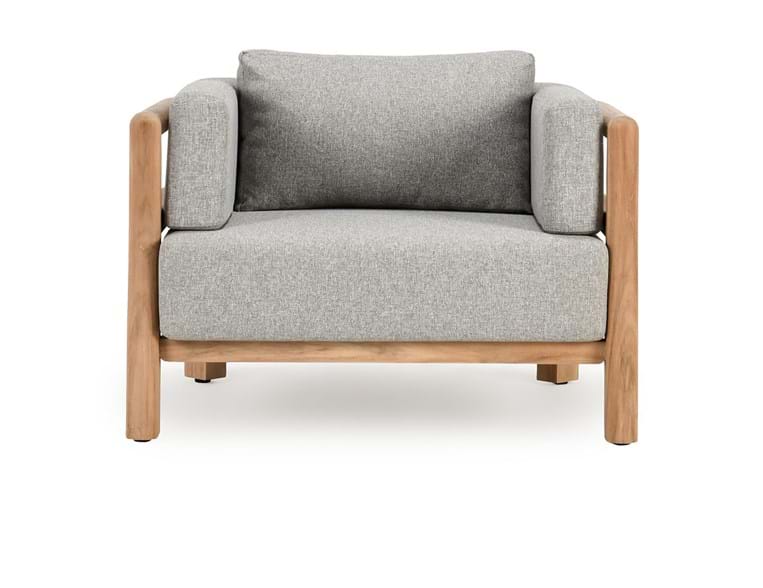 Aston Outdoor Accent Chair Natural/Gray - Rug & Home
