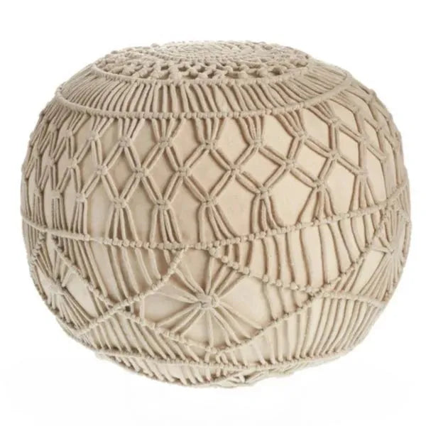 Astrid 99707NAT Natural Pouf