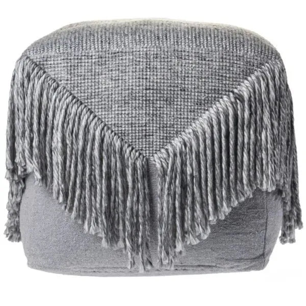Astrid 99760GRY Grey Pouf