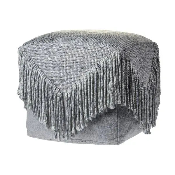Astrid 99760GRY Grey Pouf