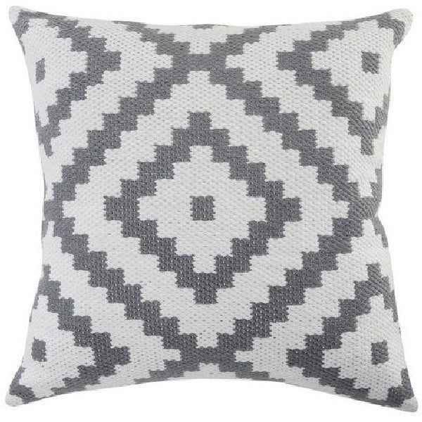 Atlantis 07606SWT Sharkskin/White Pillow - Rug & Home