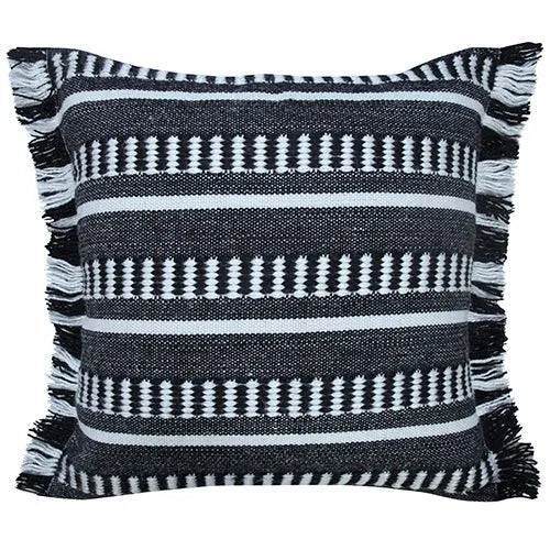 Atlantis 07862JEB Jet Black Pillow - Rug & Home