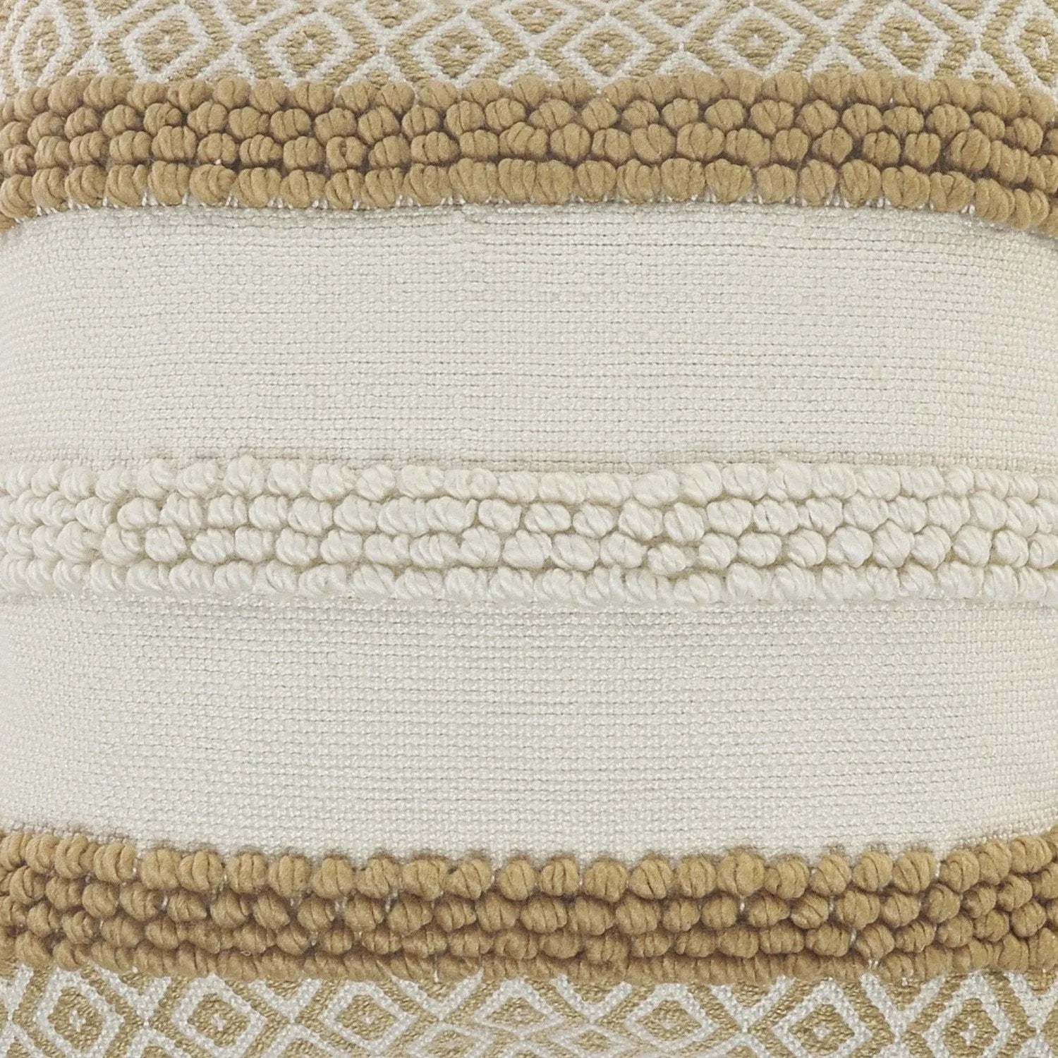 Atlantis Lr07560 Tan/Ivory Pillow - Rug & Home