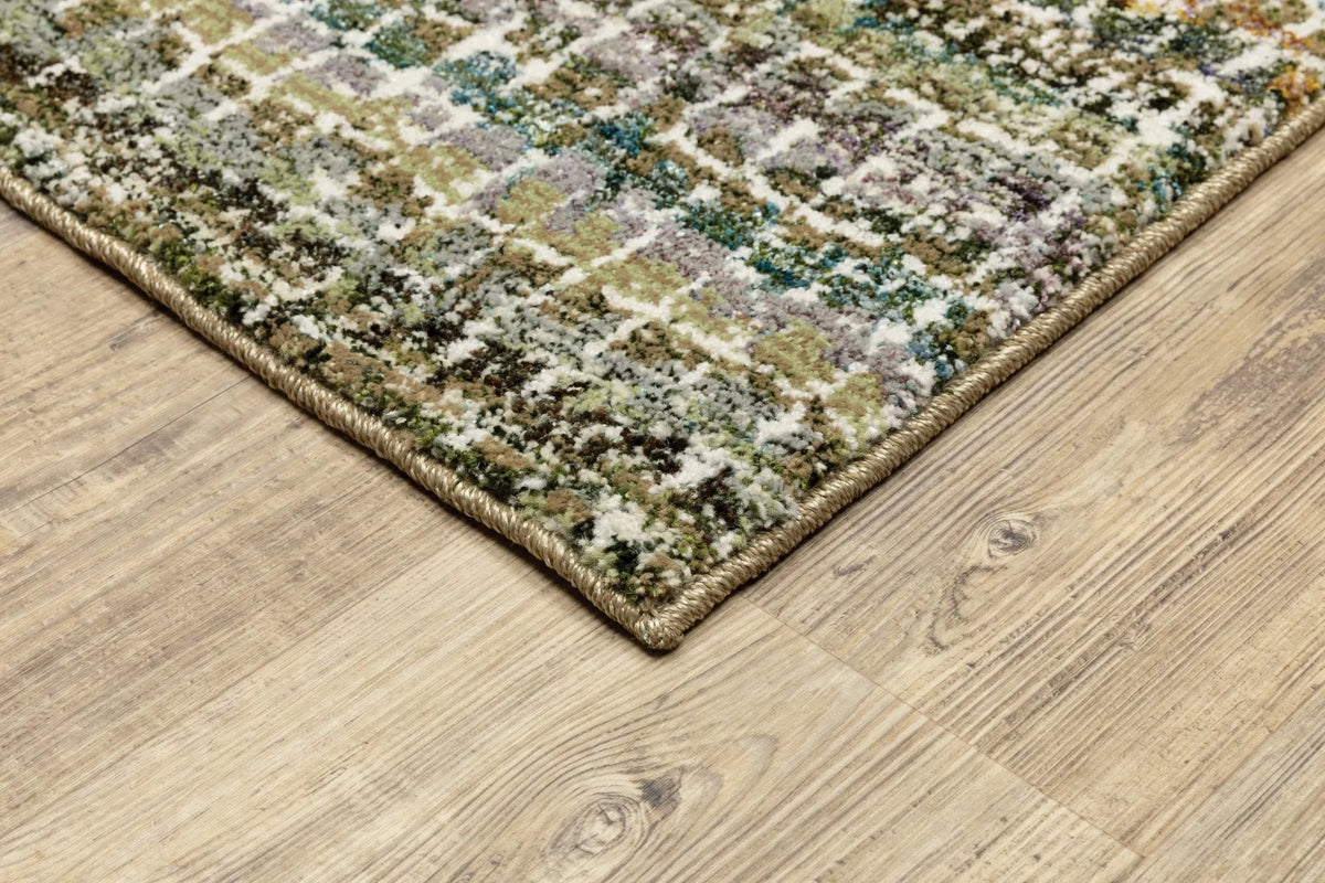 Atlas 747A Green/Multi Rug - Rug & Home