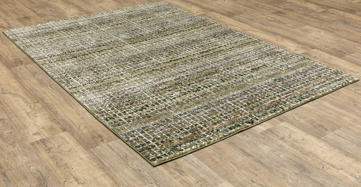 Atlas 747A Green/Multi Rug - Rug & Home