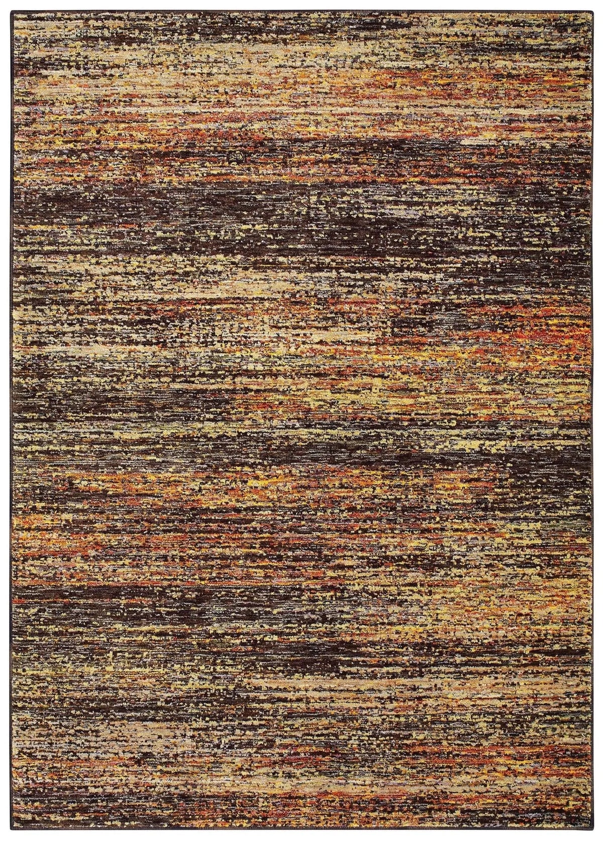 Atlas 8037C Gold/ Charcoal Rug - Rug & Home