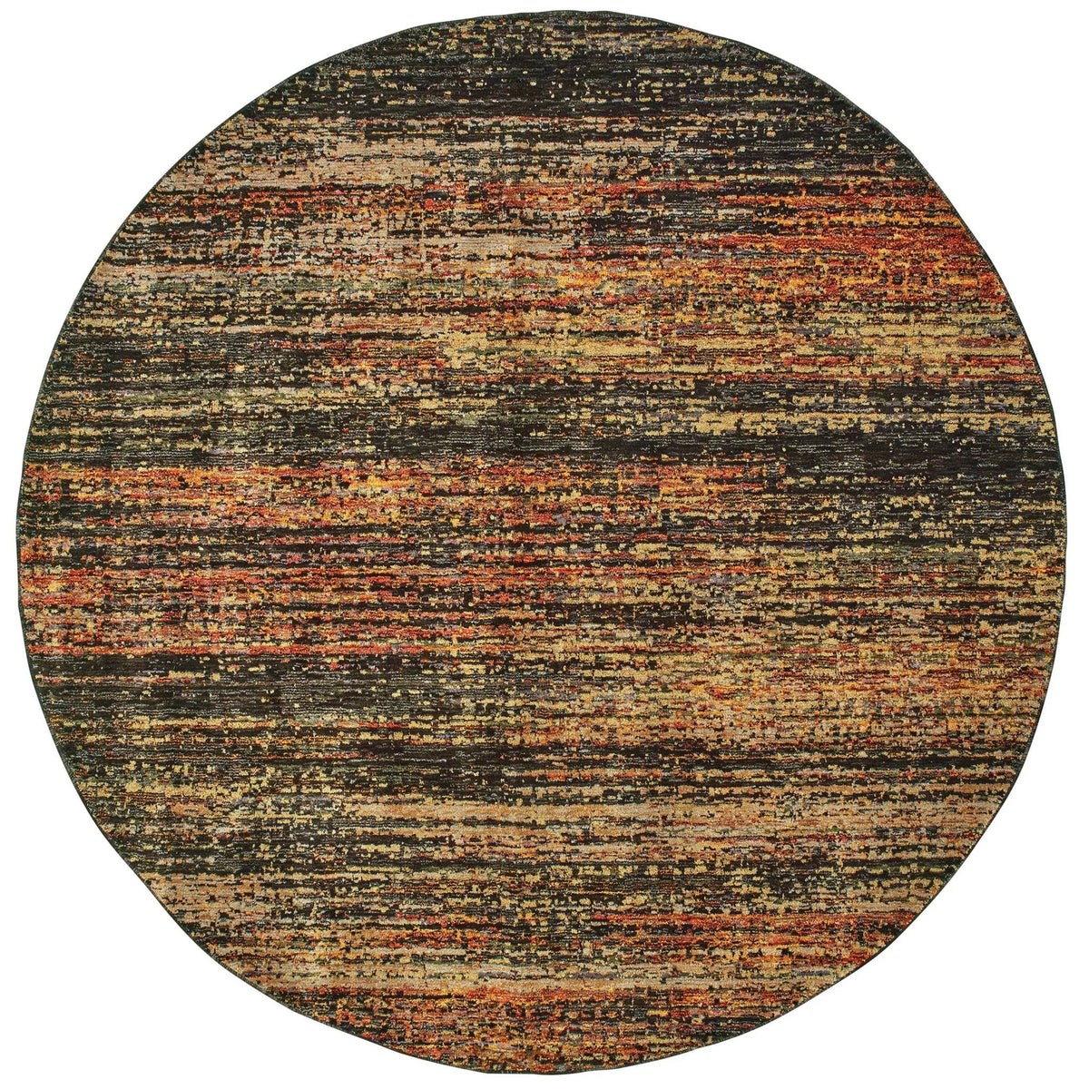 Atlas 8037C Gold/ Charcoal Rug - Rug & Home