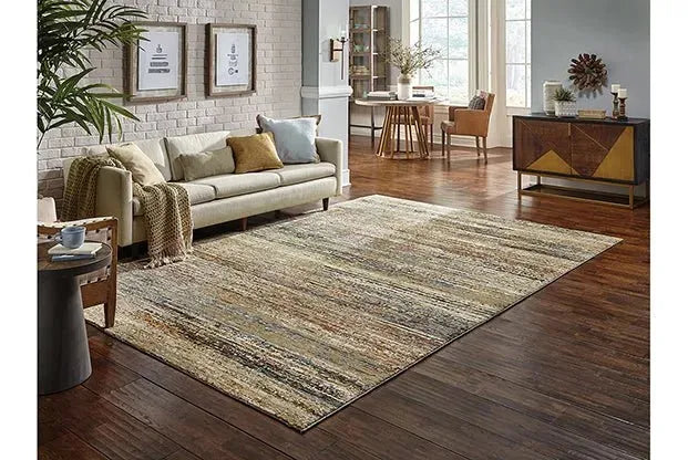 Atlas 8037J Gold/ Green Rug