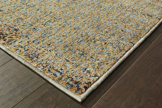 Atlas 8048B Blue/ Gold Rug