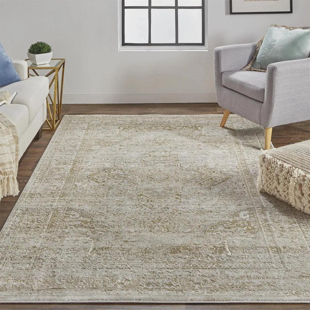 Aura 3734F Gold/Gray Rug