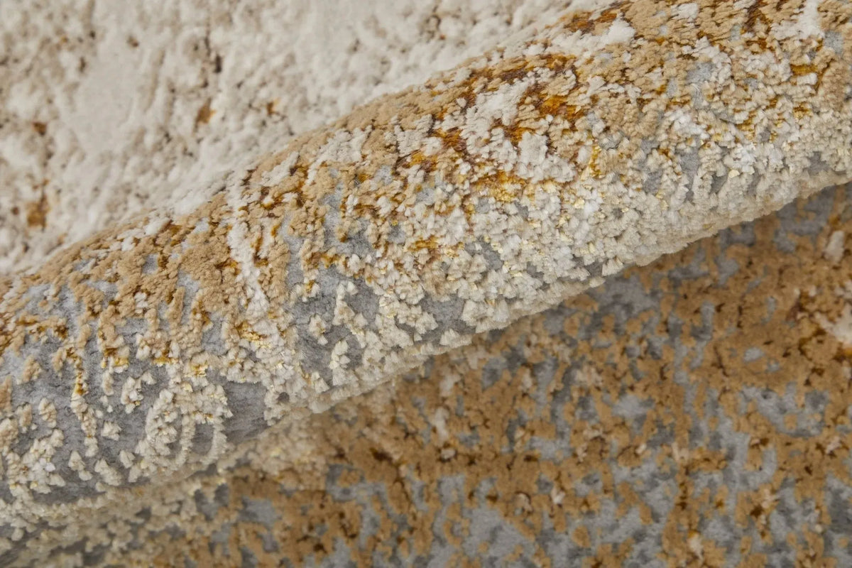 Aura AUR39LNF Ivory/Brown Rug