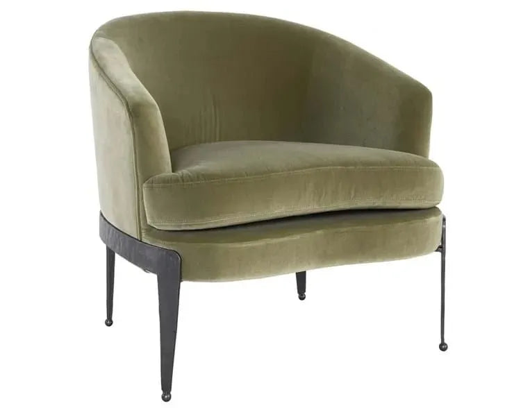 Aurelia Accent Chair Olive/Midnight Blue - Rug & Home