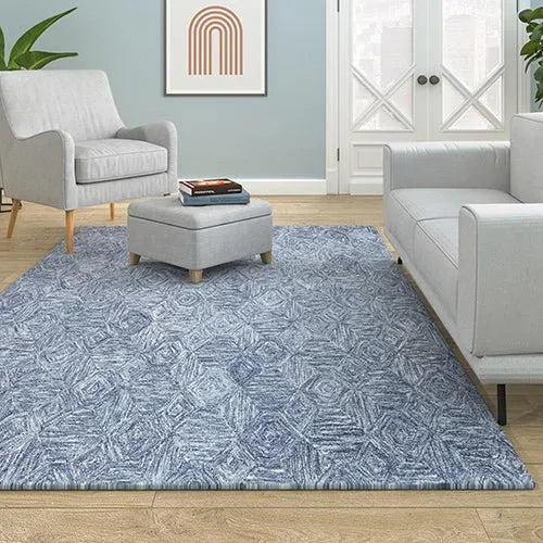 Aurora 82383BLU Blue Rug - Rug & Home