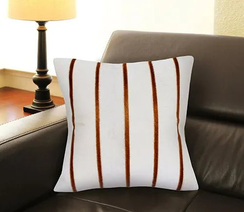 Austin 08140IVB Ivory/Brown Pillow - Rug & Home