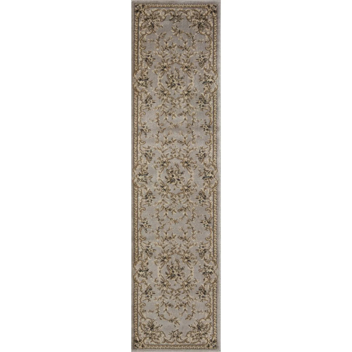 Avalon-5604 Aubusson Light Grey Rug - Rug & Home