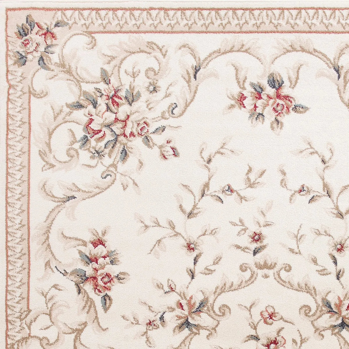 Avalon-5606 Aubusson Ivory Rug - Rug & Home