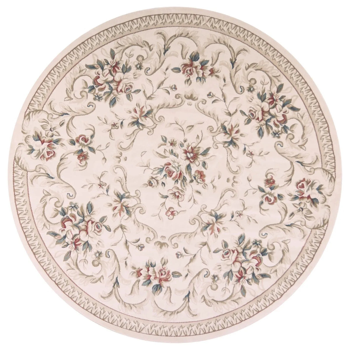 Avalon-5606 Aubusson Ivory Rug - Rug & Home