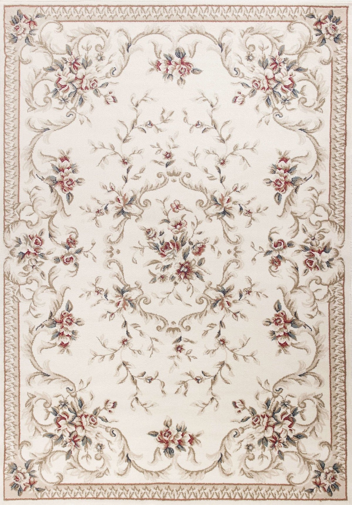 Avalon 5606 Aubusson Ivory Rug - Rug & Home