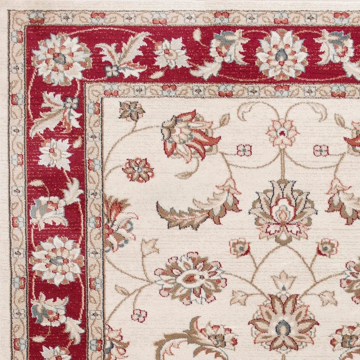 Avalon-5613 Mahal Ivory/Red Rug - Rug & Home