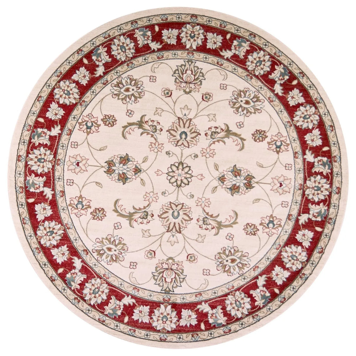 Avalon-5613 Mahal Ivory/Red Rug - Rug & Home