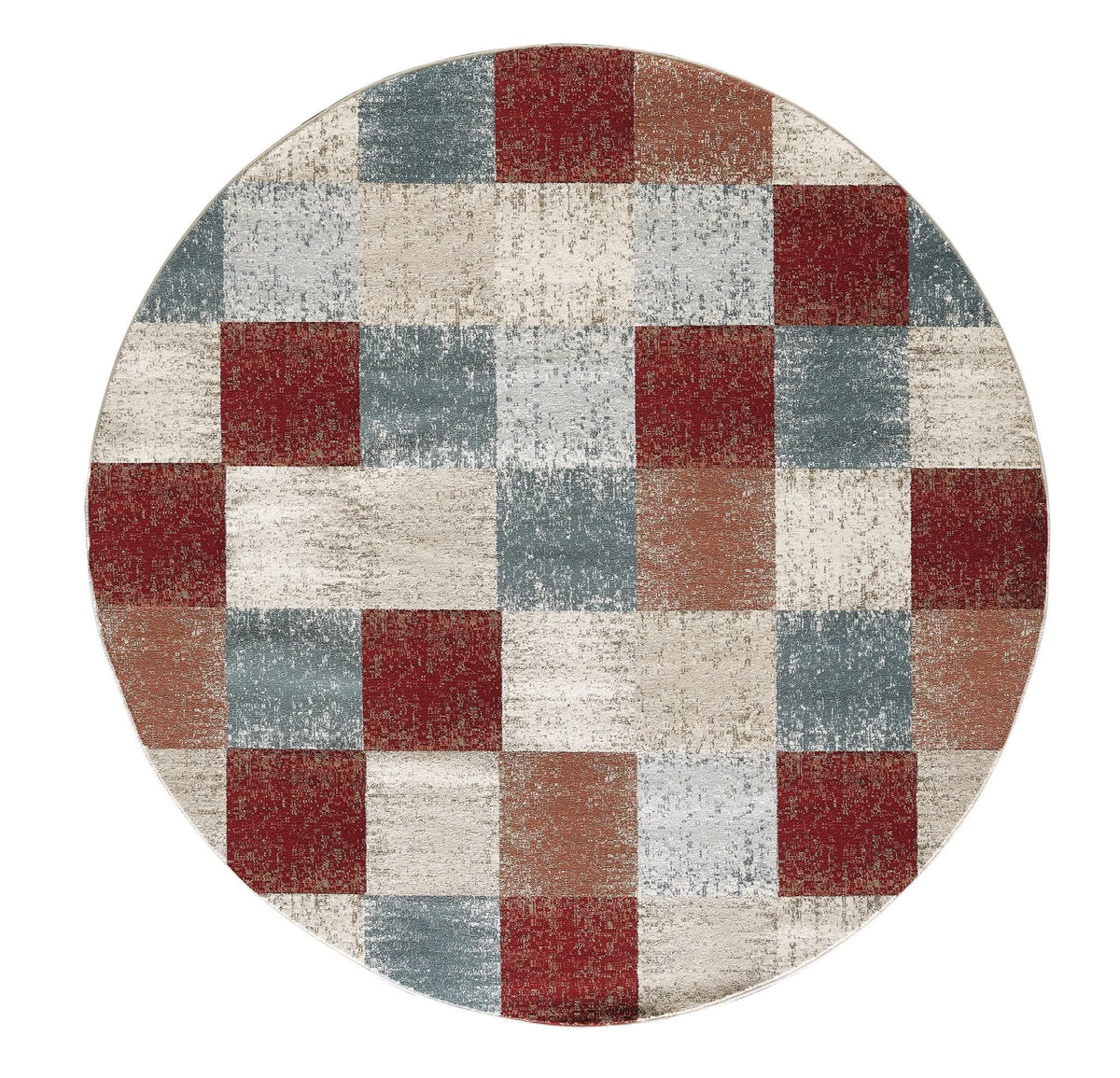 Avalon 5616 Checkered Brown Rug - Rug & Home