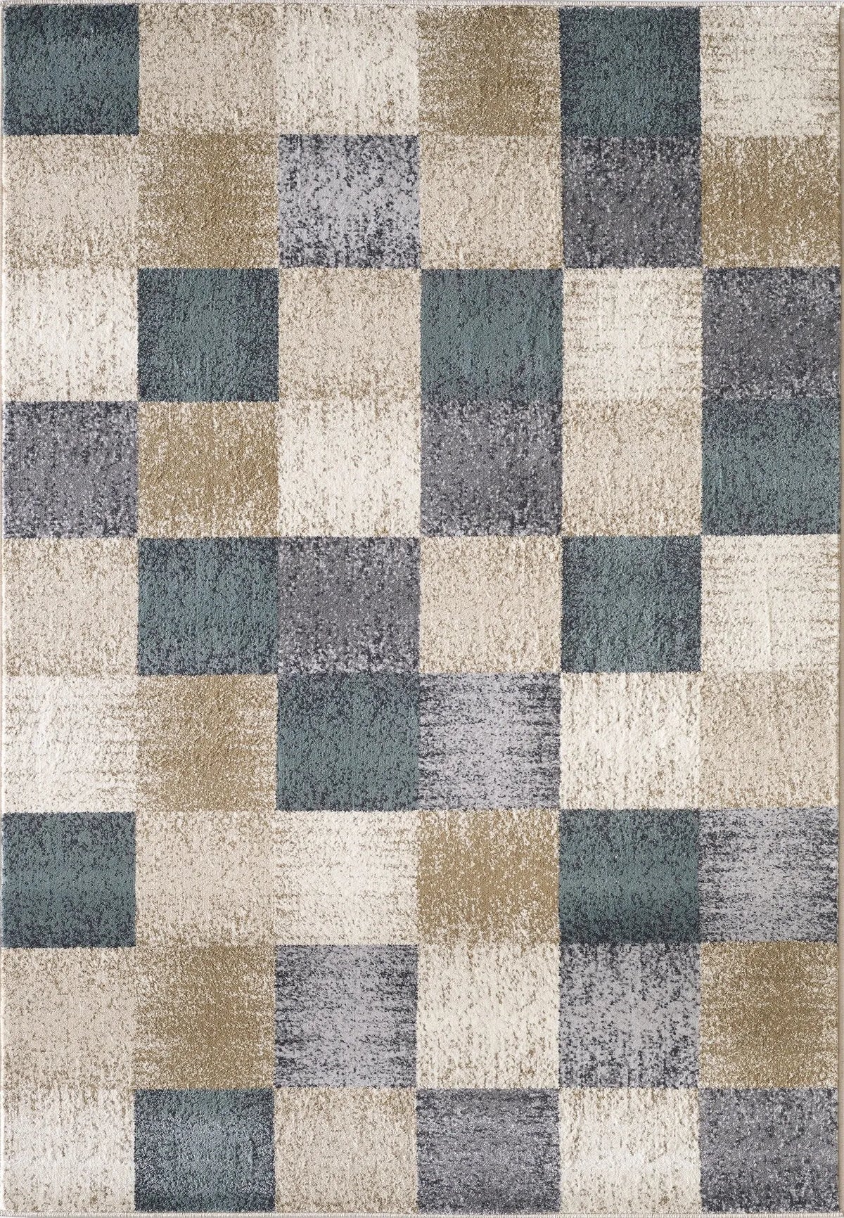 Avalon 5617 Checkered Ivory Rug - Rug & Home