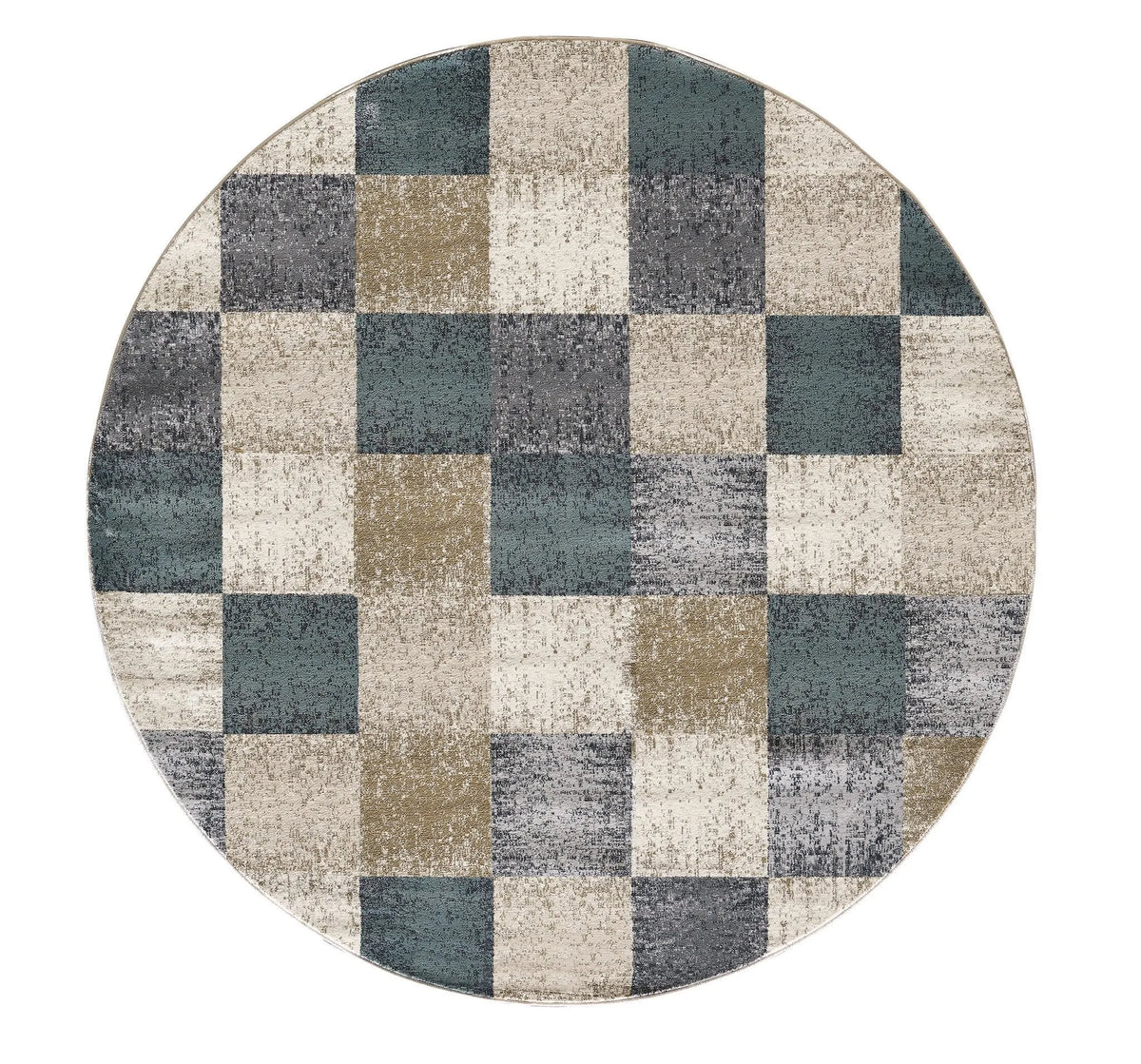 Avalon 5617 Checkered Ivory Rug - Rug & Home