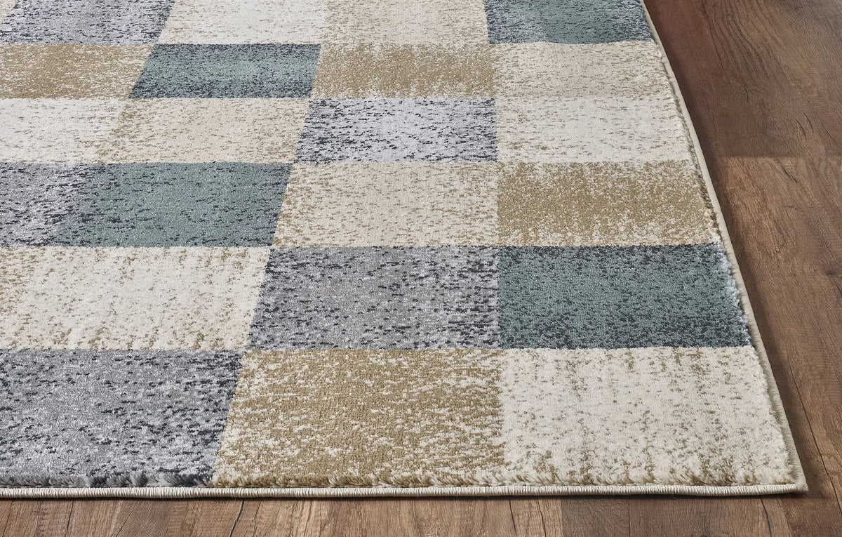 Avalon 5617 Checkered Ivory Rug - Rug & Home