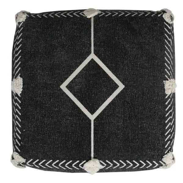 Avant-garde 34048BLK Black Pouf