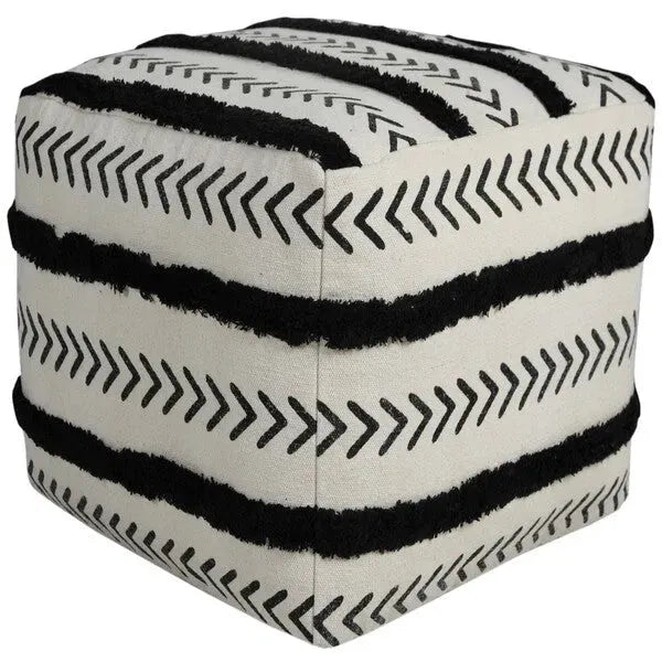 Avant-garde 34057BLK Black Pouf