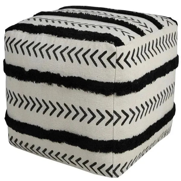 Avant-garde 34057BLK Black Pouf