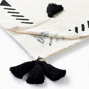 Avant-garde 80200BKN Black/Natural Throw Blanket - Rug & Home