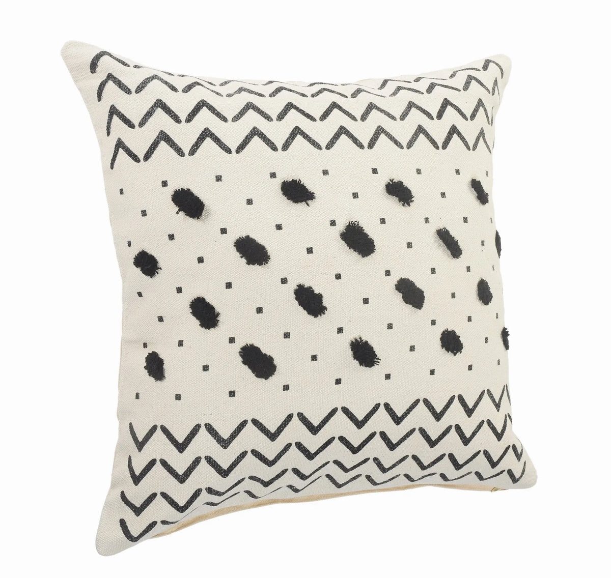 Avant-Garde Lr07538 Cream/Black Pillow - Rug & Home