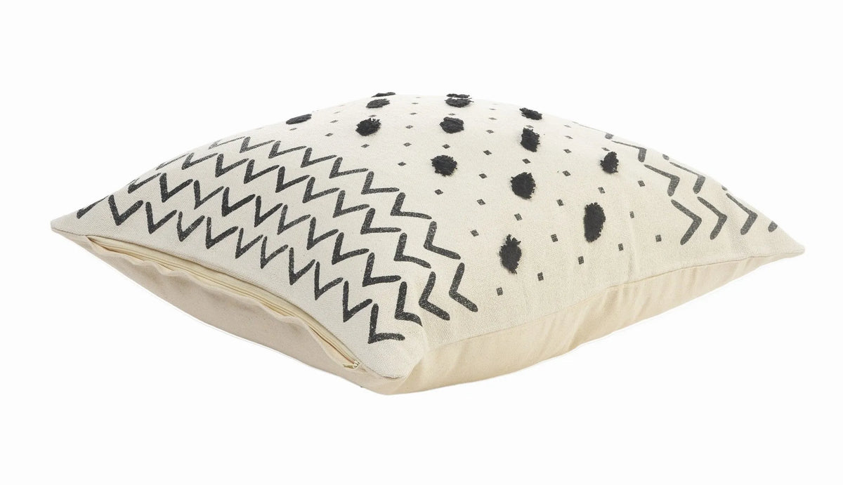 Avant-Garde Lr07538 Cream/Black Pillow - Rug & Home