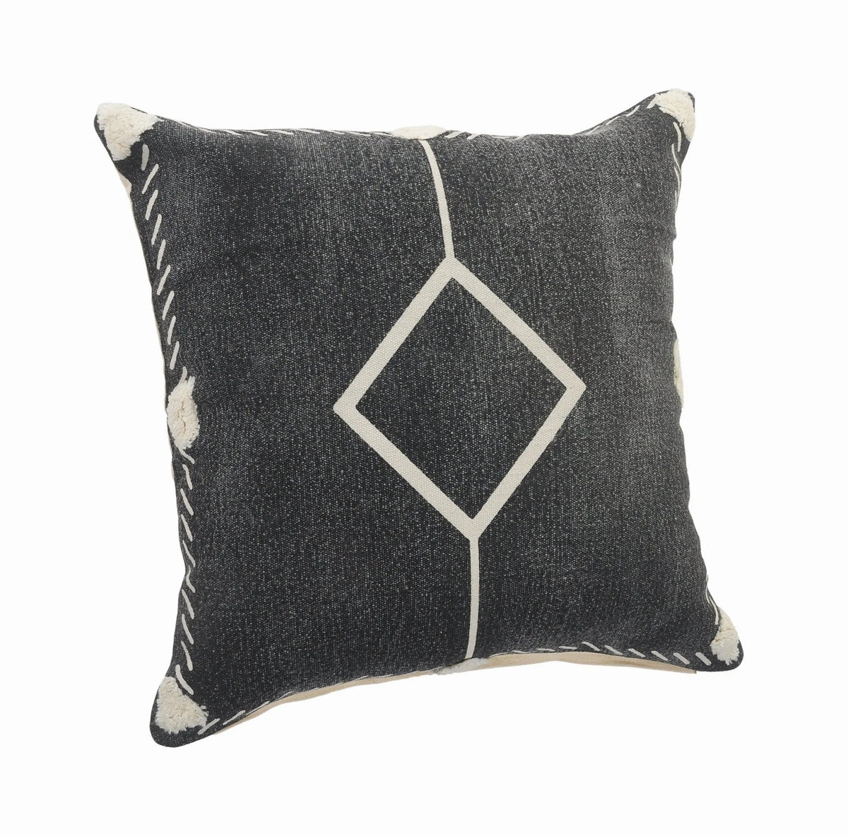 Avant-Garde Lr07546 White/Black Pillow - Rug & Home