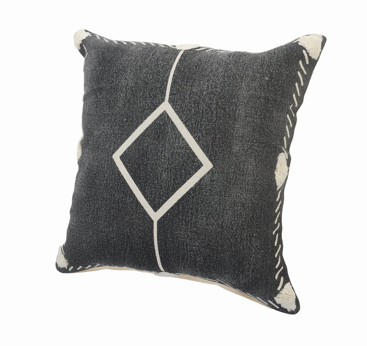 Avant-Garde Lr07546 White/Black Pillow - Rug & Home