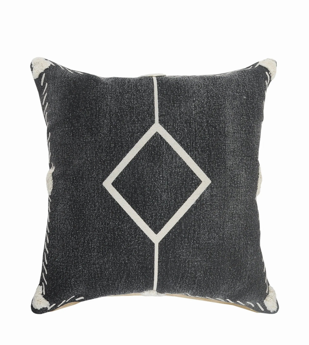 Avant-Garde Lr07546 White/Black Pillow - Rug & Home